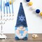 Hanukkah Crochet Gnome Decorations Chanukah Knitted Gnomes with Menorah Ornament Holiday Swedish Tomte Nisse Plush Figurine for Shelf, Table, Tiered Tray Décor